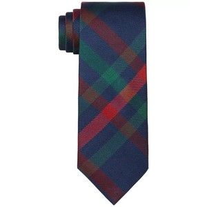 Tommy Hilfiger Silk & Silk Blend Lot of 2 Plaid Ties Multicolor